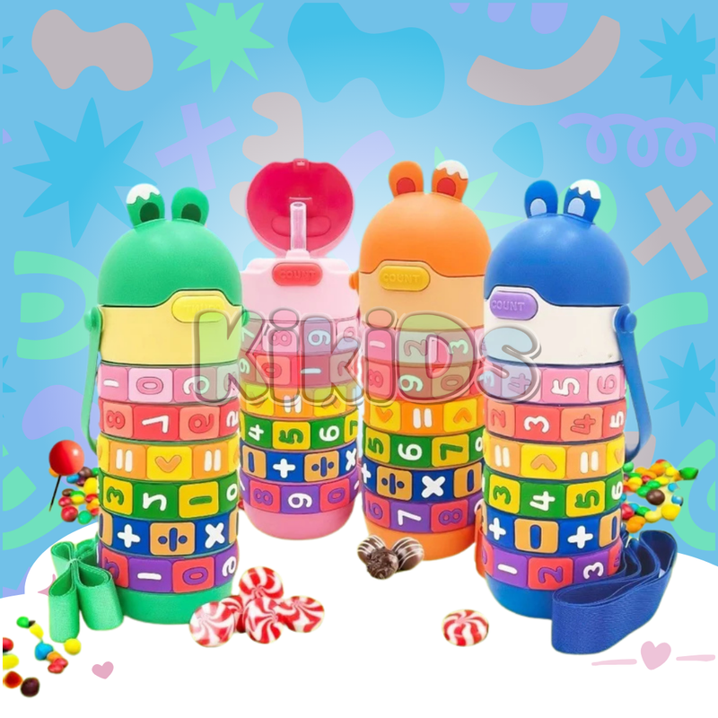 Kit Garrafas Térmica Infantil Educacional
