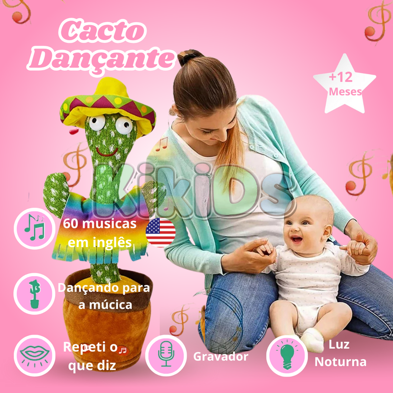 Cacto Dançante e Falante de Pelúcia