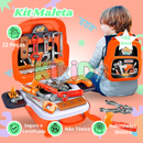 Kit Maleta de Ferramentas Infantil 22 Peças 3 em 1