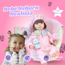 Boneca Bebê Reborn de Silicone Realista