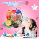 Kit Garrafas Térmica Infantil Educacional