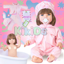 Boneca Bebê Reborn de Silicone Realista