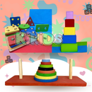 Kit 3 Brinquedos Pedagógicos