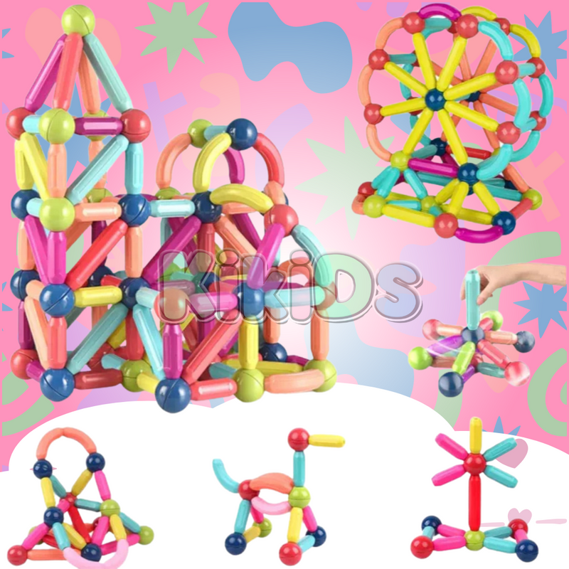 Kit de Blocos Magnéticos 3D