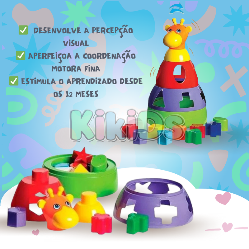 Girafa Didática Para Empilhar