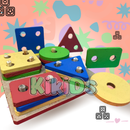 Kit 3 Brinquedos Pedagógicos