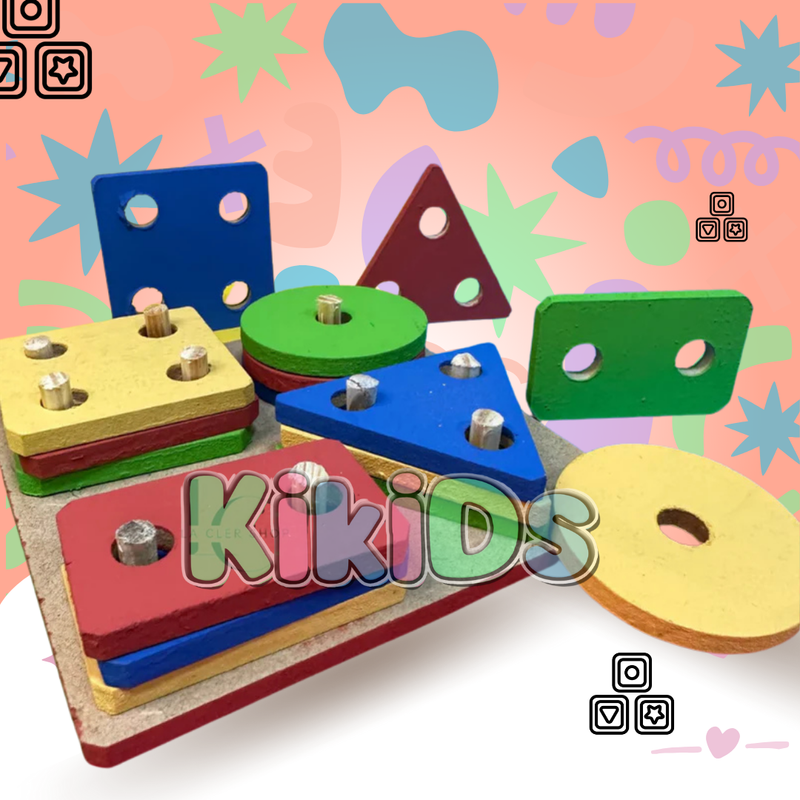 Kit 3 Brinquedos Pedagógicos