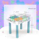 Mesa com Blocos de Construção Educativos