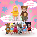 Kit 6 Bebês Reborn de Silicone