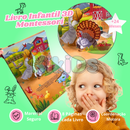 Kit 4 Livro Infantil 3D Interativo Montessori