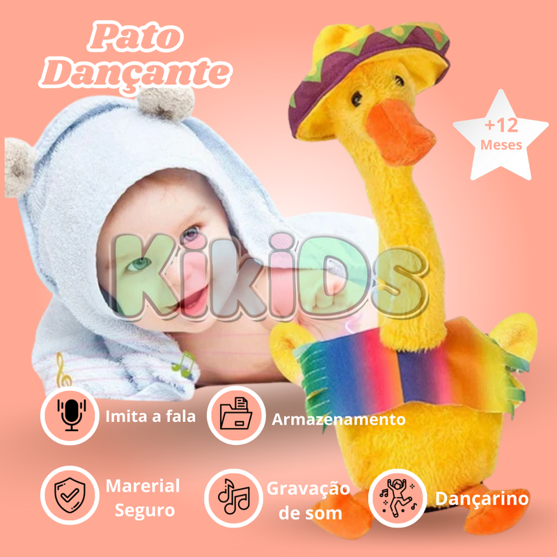 Boneca De Pelúcia Pato Dançante