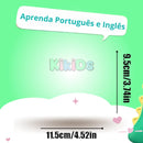 Cards Infantil ''Aprenda Português e Inglês Dino''