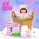 Boneca Bebê Reborn de Silicone Realista