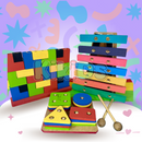 Kit 3 Brinquedos Pedagógicos