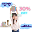Caixa de Som Karaokê C/ Microfone - Brincadeira em Família