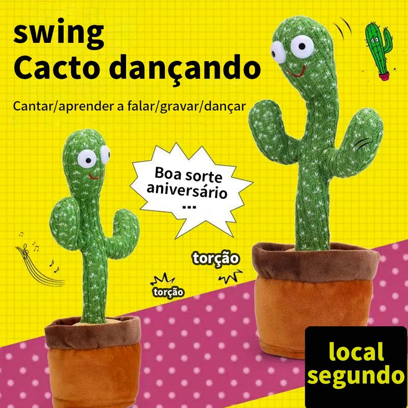 Cacto Dançante e Falante de Pelúcia