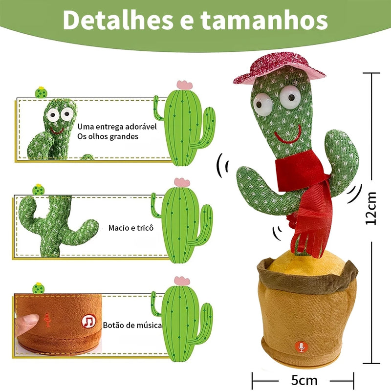Cacto Dançante e Falante de Pelúcia